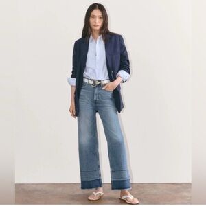 Everlane The High-Way Wide-Leg Jeans with Raw Hem